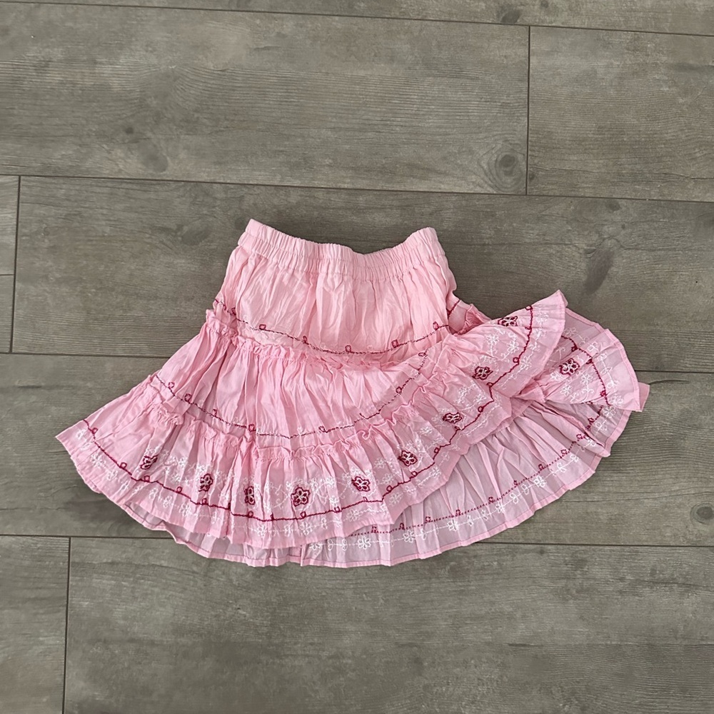 Boutique 24m baby girl Dolly Tiered Skirt Skort Pink